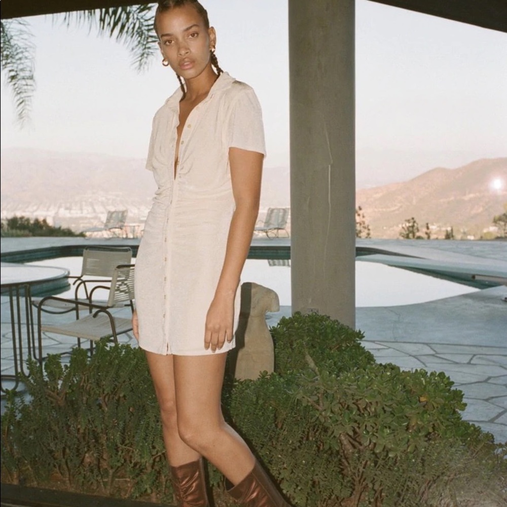 With Jean Alexa Dress buttercream size xs